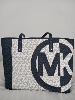 Bolso Michael Kors Azul y Blanco