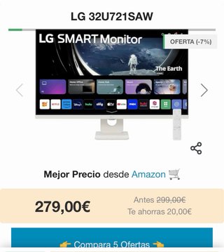 Monitor Smart TV 32'' Airplay/Netflix/Offerta di vendita