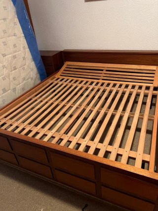 Somier articulado de madera con cabecero y piecero