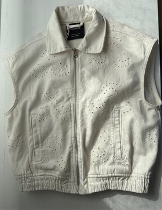 Chaleco Blanco Pull&Bear Talla S