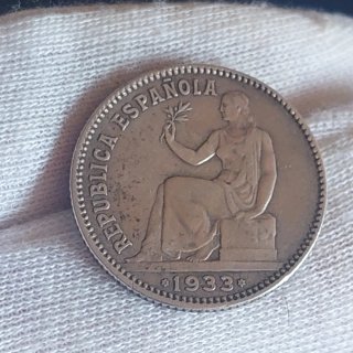 Moneda 1 Peseta de plata 1933 *3-4*(40)