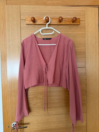 Blusa Rosa Zara Talla S