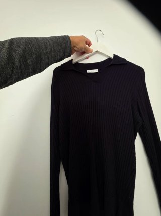 Polo Mango azul marino Talla S