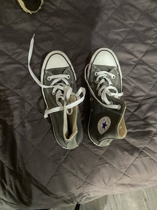 Bambas Converse grises bota alta