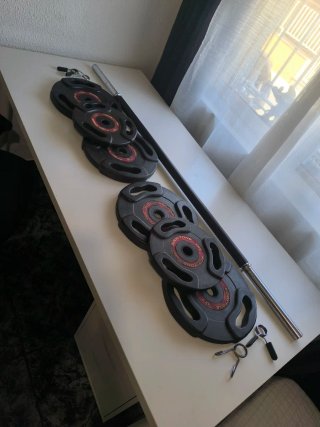 Set BARRA Bodypump Bodytone + 6 DISCOS + 4 cierres