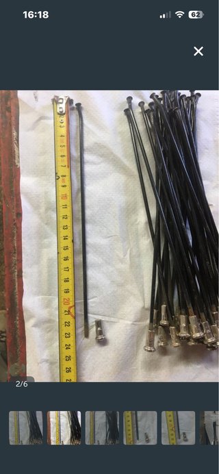 Set de Radios para Moto (23 cm) 7 unidades