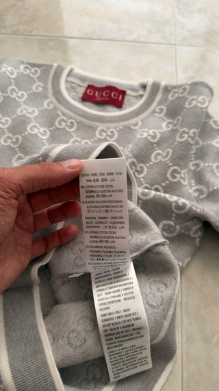 Jersey Gucci Gris Talla M