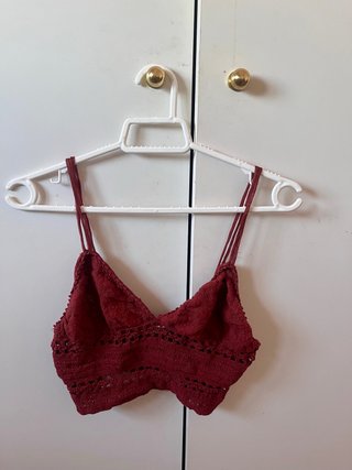 Top Rojo de Encaje
