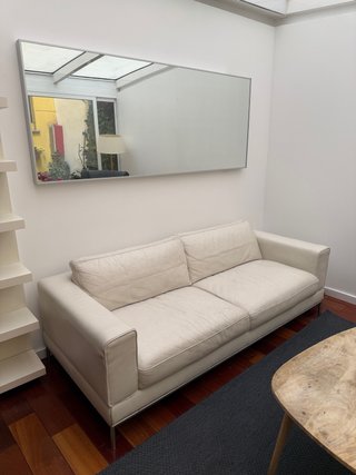 Divano in Pelle Beige