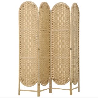 Biombo de 4 Paneles Arqueado