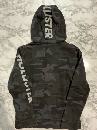 Sudadera Hollister Camuflaje Negro Talla S