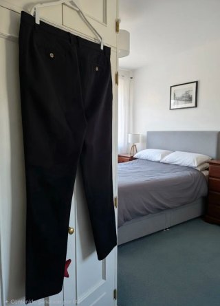 Pantalón largo negro hombre t.50