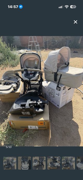 Carrito de bebé Joie con capazo ysilla 200€-5pieza