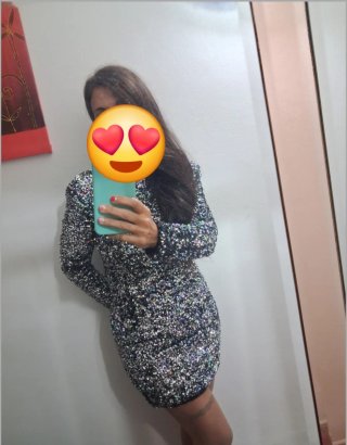 Vestido de fiesta corto con lentejuelas