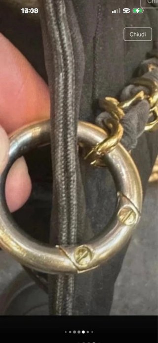 Borsa Chanel Vintage Pelle Nera Anni 80/90