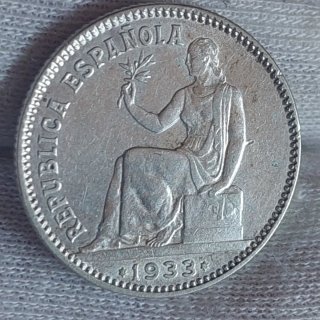 Moneda 1 Peseta 1933 de plata (41)