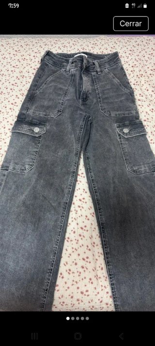 Pantalón Vaquero Cargo Mango