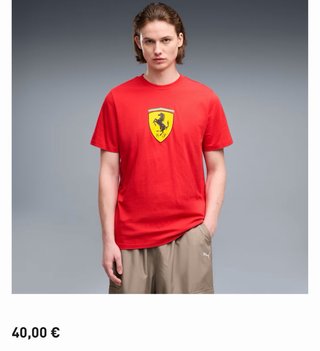 Camiseta Ferrari Roja