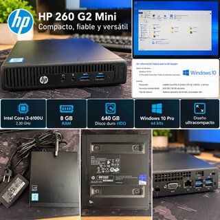 HP 260 G2 Mini PC i3 8GB RAM 640GB HDD