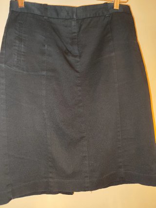 Falda midi negra