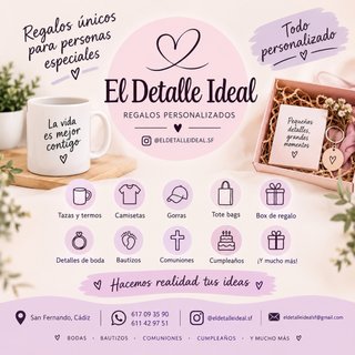 REGALOS Y DETALLES PERSONALIZADOS PARA EVENTOS