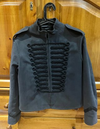 Chaqueta Estilo Militar Zara Gris