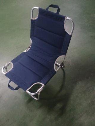 Silla de playa plegable azul