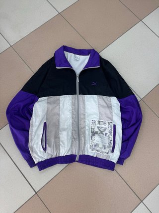 Chaqueta Puma Negra y Morada Talla L