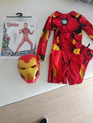 Disfraz de Iron Man con Máscara. Talla 5-6 años