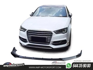 SPOILER DELANTERO PARA AUDI A3 8V 2012-2016 NEGRO BRILLO