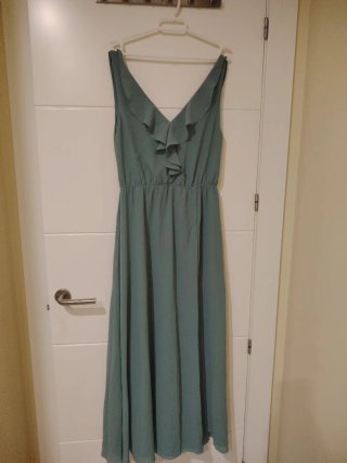 Vestido Kling verde azulado