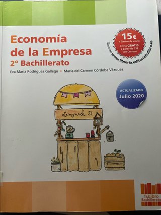 Economía de la empresa, 2º Bachillerato