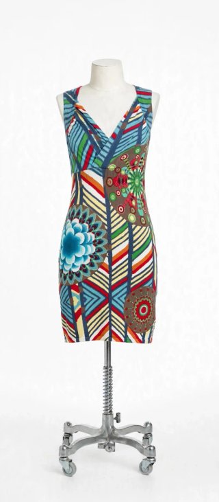 Vestido Desigual Multicolor Talla M