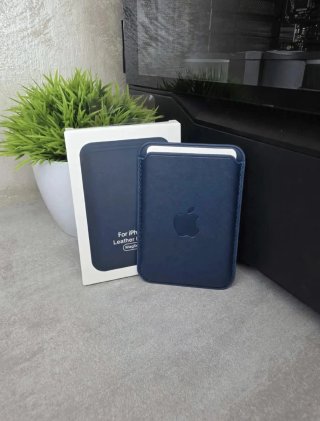 Portacarte magnetico per Apple Iphone blu scuro