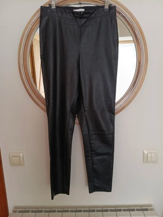 Leggings de polipiel negros H&M
