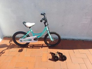 Bicicleta Infantil 16 Pulgadas Verde Menta