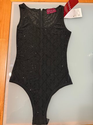 Body Gucci Negro Brillante Talla M