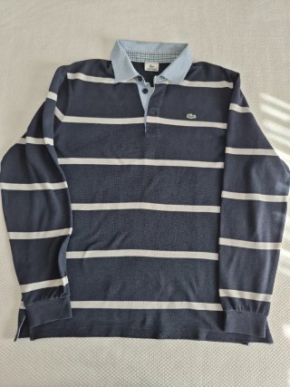 Polo Lacoste rayas hombre talla L
