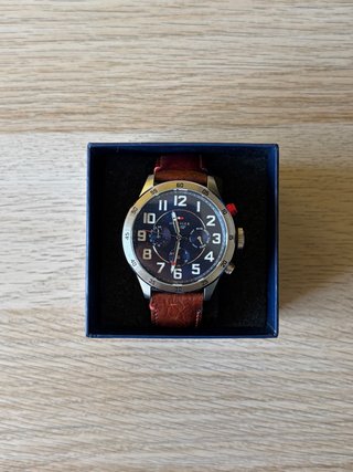 Reloj Tommy Hilfiger Azul y Marrón