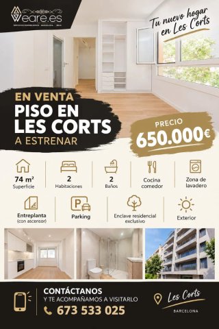Piso en Les Corts A ESTRENAR