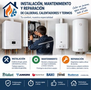 Instalación, mantenimiento y reparación de caldeas