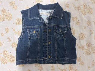 Chaleco vaquero azul talla S