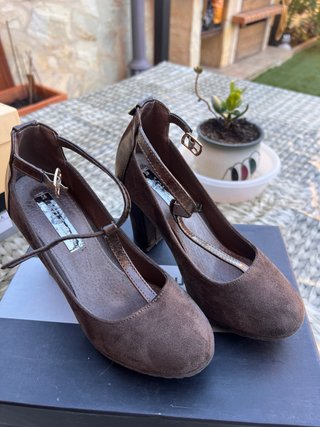 Zapatos de Ante Verde oliva Talla 36