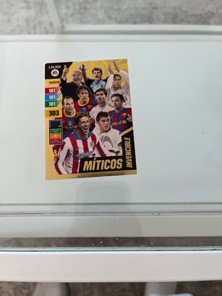 Carta Panini LaLiga Míticos Invencible exclusiva