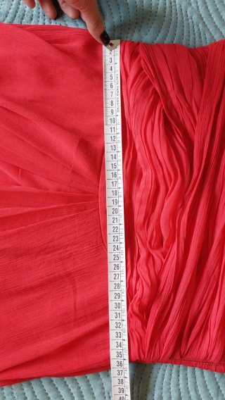 Vestido de fiesta largo rojo coral