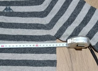 Jersey Robe di Kappa Talla S Gris Rayas Coderas