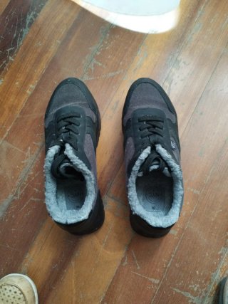 Tenis NYC grises y negros talla 36