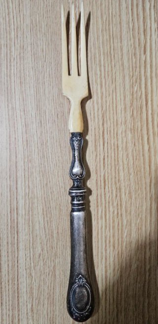 Antiguo Tenedor Servicio Plata Francesa Massat F.