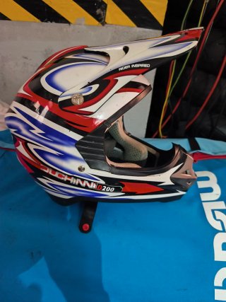 Casco Motocross Duchinni D200 y Gafas