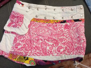 Falda corta estampada